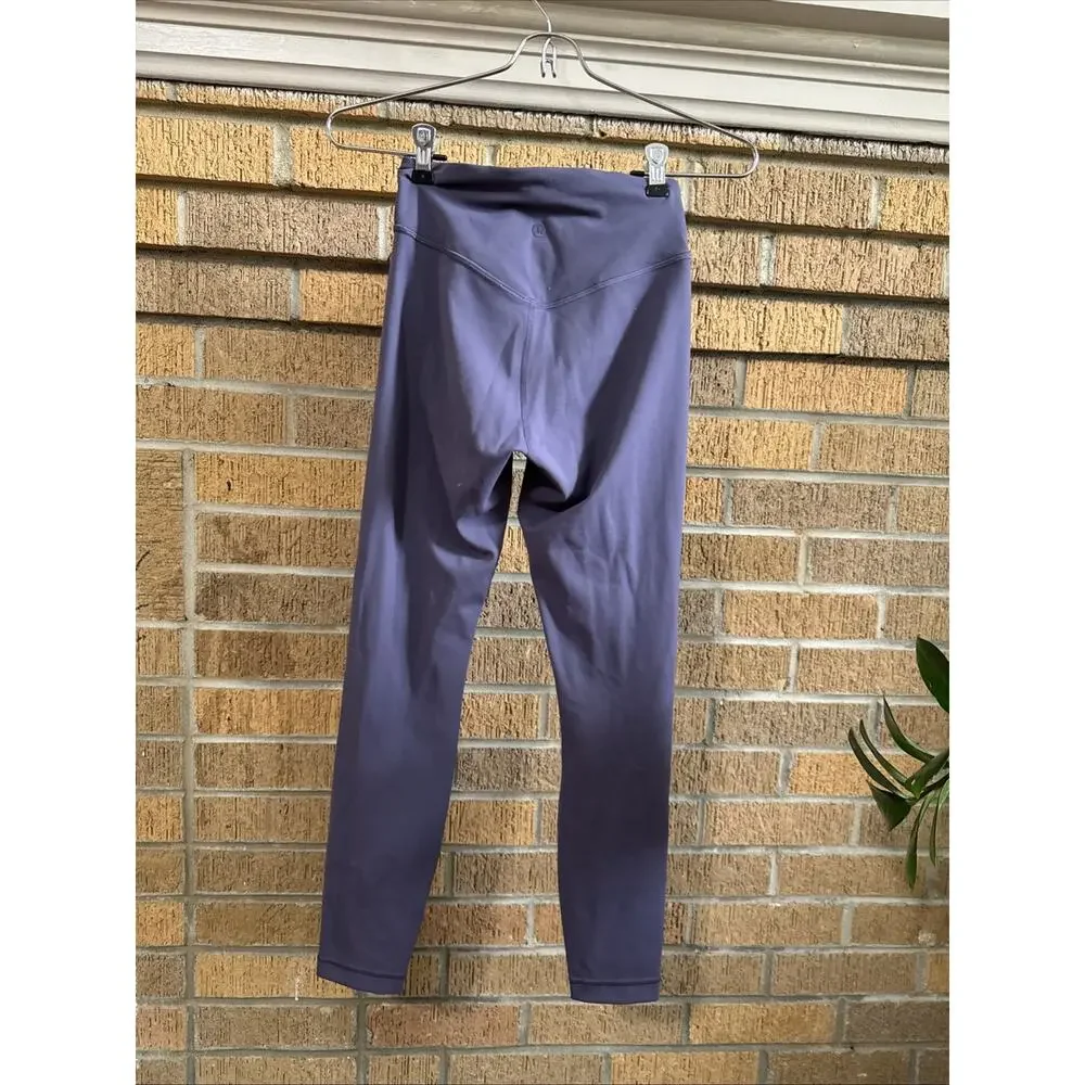 Lululemon Wunder Under HR Tight 25” Purple Active Gym Yoga Sz 4 Full Length
